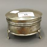 A silver trinket box