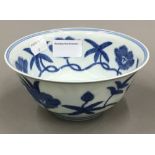 A Chinese blue and white porcelain bowl