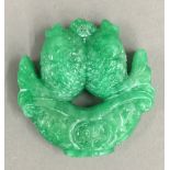 A jade pendant in the form of a fish