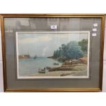 WE CROXFORD, West Country Harbour, watercolour, signed and dated '88,