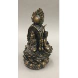 A 20th century Chinese bronze shrine group