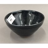 A Chinese black glaze bowl