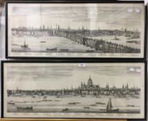 After SAMUEL and NATHANIEL BUCK, London Views, a pair, originally published 1749, London,