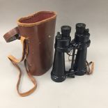 A pair of military issue Barr & Stroud binoculars, probably Naval,