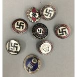 Eight Nazi badges