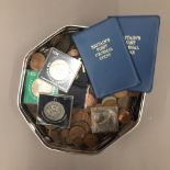 A tin of coins