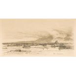 After SIR DAVID YOUNG CAMERON (1865-1945) British (AR) Arran Etching with drypoint,