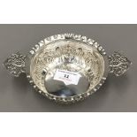 A finely worked silver two handled quaich London 1883,