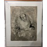 ARNOLD DAGHANI (1909-1985) Romanian, Jewish Scholar, ink on vellum, signed and dated 1961,