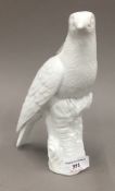 A 19th century Berlin porcelain model of a cuckoo,