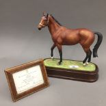 A Royal Worcester model of Nijinsky with certificate