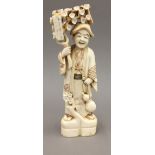 A 19th century Japanese ivory okimono