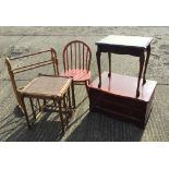 A quantity of miscellaneous small furniture