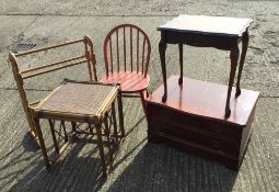 A quantity of miscellaneous small furniture