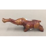 A russet jade elephant