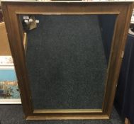 A large giltwood mirror