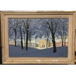 LINDSAY GUTTERIDGE, Winter Scene, oil on board, signed,