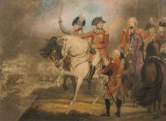 After SIR WILLIAM BEECHEY RA (1753-1839) British King George III and the Prince of Wales Reviewing