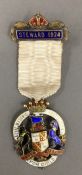 A Masonic Steward badge