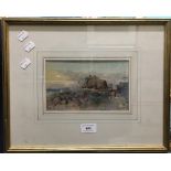G KNOX, Figures on a Rural Path, watercolour, signed,