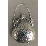 A small silver purse