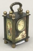 A small Omega carriage clock