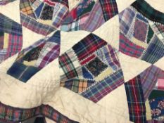 A vintage patchwork quilt