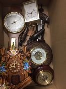 A quantity of clocks and barometers