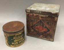 Two vintage tins