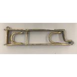 A 19th century gilt brass lock rack,