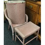 A Lloyd Loom chair,