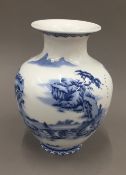 A Chinese blue and white porcelain vase