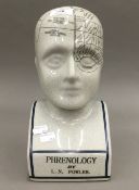 A phrenology head