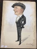 JAMES HIGGS (19th/20th century) British, Racing Character, watercolour and bodycolour,