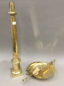 A set of 19th century brass pan scales