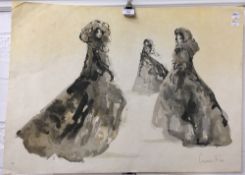 LEONOR FINI (1907-1996) Argentinean, Three Figures, limited edition print,