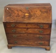 A George III mahogany bureau