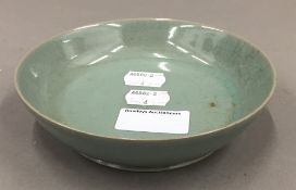 A celadon dish