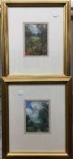 Five gilt framed Floral prints and three others