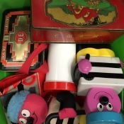 A quantity of vintage Bertie Bassett advertising wares, etc.