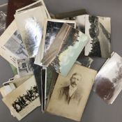 A small quantity of vintage topographical and photographic postcards and other ephemera