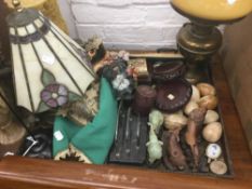 Two trays of miscellaneous items