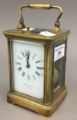 A Munsey & Co carriage clock