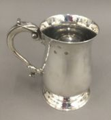 A silver tankard