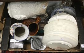 Three boxes of miscellaneous decorative ceramics