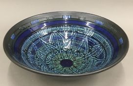 A large Art pottery bowl, circa 1970,