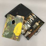 A tin artist box