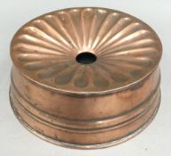 A Victorian copper spittoon