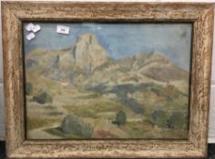 CONTINENTAL SCHOOL (20th century) Mountainous Landscape, watercolour and bodycolour,