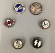 Six Nazi badges